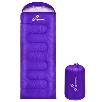 Sleeping Bag, Sportneer Sleeping Bag For Adults 3 Season Warm Cold Weather Waterproof Lightweight Sleeping Bag For Kids For Adult Teen Camping Backpacking Hiking Outdoor Travel