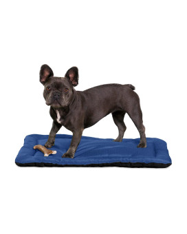 K9 Ballistics Tough Dog Crate Pad - Washable, Durable And Water Resistant Dog Crate Beds - Small Dog Crate Mat, 295X185, Blue Quartz