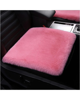 Auto Seat Cushions Comfort, Plush Car Seat Cushion With Non-Slip Backing And Belt, Fluffy Comfy Pad For Winter Car Seat, Automotive Seat Cover Accessories No Shedding