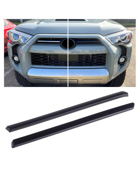 Jdmcar Front Center Grille Insert Cover Trim Compatible With 2023 2022 2021 2020 Toyota 4Runner Trd Pro Sport Accessories Abs Middle Grille Insert Cover Strips (Matte Black)