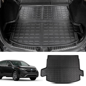 Powoq Fit 2017-2022 Honda Crv Rear Trunk Mat All Weather Trunk Cargo Liner For 2017 2018 2019 2020 2021 2022 Honda Cr-V Accessories (Rear Trunk Mat, Fit Hybrid Model)