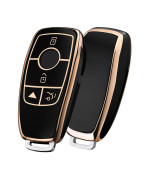 Oatsbasf Car Key Fob Cover For Mercedes Benz, Key Case For E Class S Class Tpu Protective Case (For Benz B 4Keys)