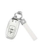 Uhonsn For Audi Key Fob Cover Keys Shells Case Full Covers Protector Keychain Soft Tpu Keycover Compatible With Audi A6 Q5 A4 A5 A7 A8 Rs7 Rs5 R8 S4 S5 S7 S6 Sq5