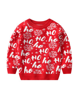 For Kids Merry Xmas Toddler Boys Girls Ugly Christmas Sweaters Santa Prints Knitted Casual Clothes