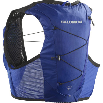 Salomon Active Skin 4 Running Hydration Vest Unisex, Ideal For Trail Running, Trekking And Hiking, Compatible Compatible With Hydration Bladder 15L, Blue, Extra Large