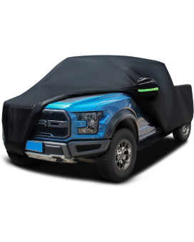 Sailnovo Truck Cover, Full Car Covers Heavy Duty Waterproof Windproof Dustproof Snowproof Scratch Resistant, Fit Ford F-150, Chevrolet Silverado 1500, Gmc Sierra 1500, Volvo Vnl