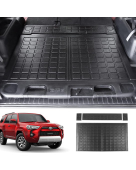 Powoq Fit 2010-2023 Toyota 4Runner Cargo Liner Car Trunk Mat Tpe Trunk Mat For 2010-2023 Toyota 4Runner Accessories 5-Seater Models-No 3Rd Seat(Rear Trunk Mat, Fit Wsliding Tray)
