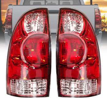 Rongxu Auto Tacoma Tail Light Assembly Compatible With 2005 2006 2007 2008 2009 2010 2011 2012 2013 2014 2015 Toyota Tacoma Leftright Side Rear Tail Brake Lights Lamp Replace 8155004150 8156004150