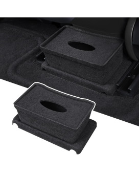Yonzee Storage Box Compatible With Tesla Model 3 Rear Center Console Flocking Underseat Organizer Tray, Backseat Second Row Organizer Storage Container Trash Can Replacement For Model 3 Accessories