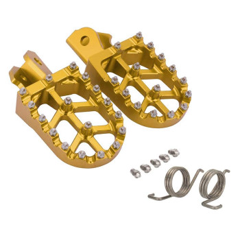 Jfg Racing Surron Foot Pegs With Springs,Cnc 7075 Sur Ron Foot Rest Pedal Footpegs For Electric Dirt Bike Surronsur Ron Xsur Ron Sx160X260 - Gold