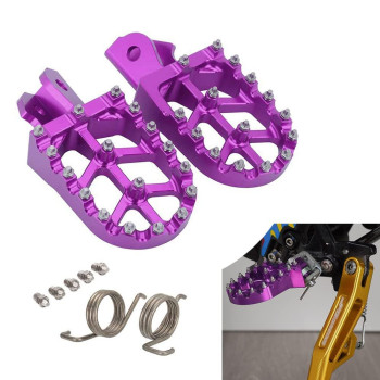 Jfg Racing Surron Foot Pegs With Springs,Cnc 7075 Sur Ron Foot Rest Pedal Footpegs For Electric Dirt Bike Surronsur Ron Xsur Ron Sx160X260 - Purple