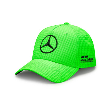 Mercedes Amg Petronas Formula One Team - 2023 Lewis Hamilton Driver Hat - Neon Green - Unisex - Size: One Size