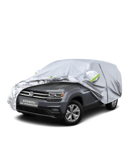 Koukou 6 Layers Car Cover Custom Fit Vw Atlas From 2017 To 2023, Waterproof All Weather For Automobiles, Sun Rain Dust Snow Protection (Ships From Us Warehouse, Arrive Within 3-7 Days)