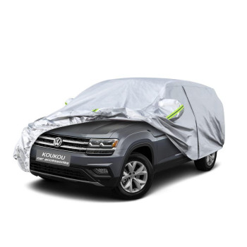 Koukou 6 Layers Car Cover Custom Fit Vw Atlas From 2017 To 2023, Waterproof All Weather For Automobiles, Sun Rain Dust Snow Protection (Ships From Us Warehouse, Arrive Within 3-7 Days)