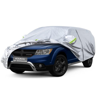 Koukou 6 Layers Car Cover Custom Fit Dodge Journey From 2008 To 2011, Waterproof All Weather For Automobiles, Sun Rain Dust Snow Protection (Ships From Us Warehouse, Arrive Within 3-7 Days)