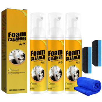 Car Magic Foam Cleaner, 2023 New Magic Foam Cleaner For Car, Multifunctional Car Magic Foam Cleaner (3Pcs,60Ml)