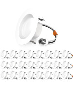 Sunco Lighting 24 Pack 4 Inch Led Can Lights Retrofit Recessed Lighting, Baffle Trim, Dimmable, 6000K Sunlight, 11W60W, 660 Lm, Damp Rated, Replacement Conversion Kit - Ul Listed