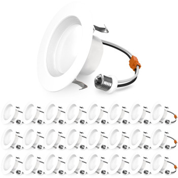 Sunco Lighting 24 Pack 4 Inch Led Can Lights Retrofit Recessed Lighting, Baffle Trim, Dimmable, 6000K Sunlight, 11W60W, 660 Lm, Damp Rated, Replacement Conversion Kit - Ul Listed