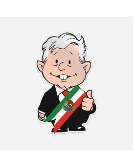 Amlo Lopez Obrador Amlito Presidente Sticker Vinyl Car Bumper Decal