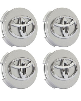 Oem Genuine 4Pcs 62Mm Slive Wheel Center Cap Cover