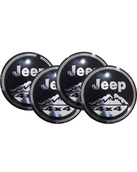 4Pcs 56Mm Genuine Fit Jeep 4A4 Wheel Center Cap Emblems Decals Stickers