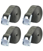 Yapjeb Tow Straps Tie Winches (01 Army Green, 2M)