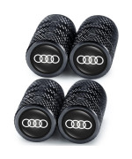 For Alloy Tyre Valve Caps, 4Pcs Car Tyre Caps Compatible With, Leak-Proof Dust Caps For Car Tyres, Black