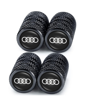 For Alloy Tyre Valve Caps, 4Pcs Car Tyre Caps Compatible With, Leak-Proof Dust Caps For Car Tyres, Black