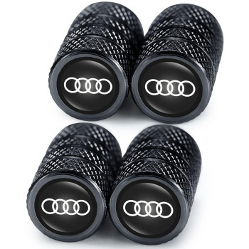 For Alloy Tyre Valve Caps, 4Pcs Car Tyre Caps Compatible With, Leak-Proof Dust Caps For Car Tyres, Black