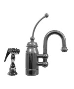 Baby Horizon Single Handle Entertainment/Prep Faucet With Curved Extended Stick Handle And Curved Swivel Spout