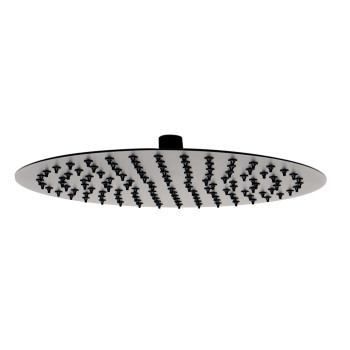 Matte Black Stainless Steel 12 Round Ultra-Thin Rain Shower Head