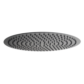 Matte Black Stainless Steel 16 Round Ultra-Thin Rain Shower Head