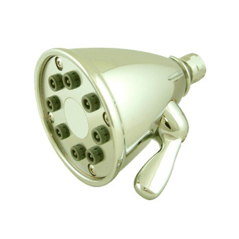 Showerhaus Round Showerhead With 8 Spray Jets - Solid Brass Construction With Adjustable Ball Joint