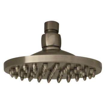 Showerhaus Round Rainfall Showerhead With 62 Spray Nozzles - Solid Brass Construction With Adjustable Ball Joint