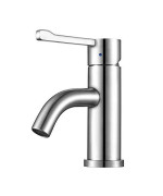 Waterhaus Solid Stainless Steel, Single Hole, Extended Single Lever Lavatory Faucet