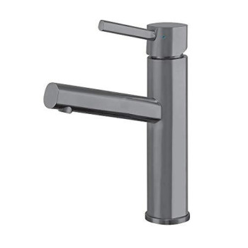 Waterhaus Lead-Free Solid Stainless Steel Single Lever Elevated Lavatory Faucet