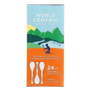 World Centric Corn Starch Spoon 24 Piece (12X24 Ct)