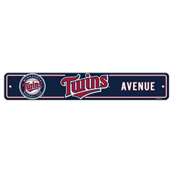 Minnesota Twins Sign 4X24 Plastic Street Style Alternate Co