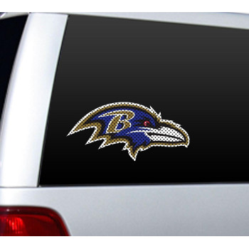 Baltimore Ravens Window Film 12 Inch Die Cut Co