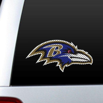 Baltimore Ravens Window Film 12 Inch Die Cut Co