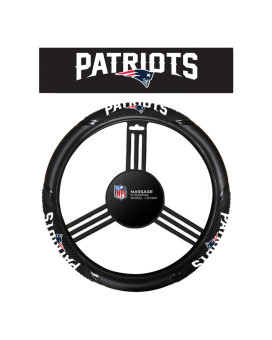 New England Patriots Steering Wheel Cover Massage Grip Style Co