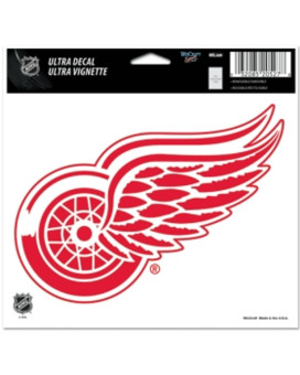 Detroit Red Wings Decal 5X6 Ultra Color