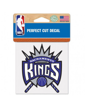 Sacramento Kings Decal 4X4 Perfect Cut Color - Special Order