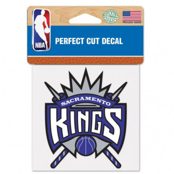 Sacramento Kings Decal 4X4 Perfect Cut Color - Special Order