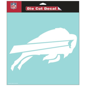 Buffalo Bills Decal 8X8 Die Cut White