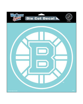 Boston Bruins Decal 8X8 Perfect Cut White