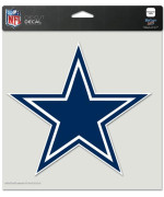 Dallas Cowboys Decal 8X8 Die Cut Color