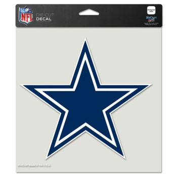 Dallas Cowboys Decal 8X8 Die Cut Color