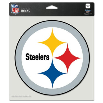 Pittsburgh Steelers Decal 8X8 Die Cut Color
