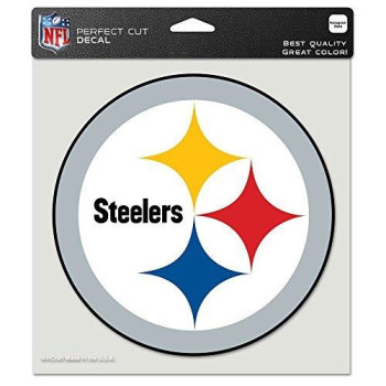Pittsburgh Steelers Decal 8X8 Die Cut Color